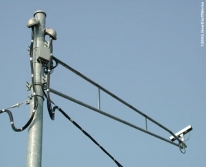 Violating Car Images Captured by Red Light Video Sensors