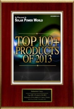 Solmetric Curve Tracer with SolSensor Wireless PV Reference Sensor Wins Solar Power World Award
