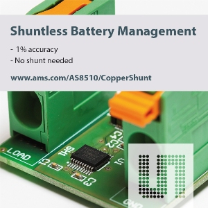 ams’ New Current-Sensing Solution for Battery Management Systems Requires No Shunt Resistor
