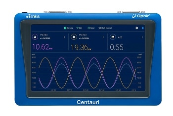 MKS Announces Ophir® Centauri, Portable Laser Power/Energy Meter with Sophisticated Graphical Display and Advanced Math Functions