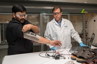 Flexible Carbon Nanotube Composite Coatings for Fibers to Enable Smart Textiles