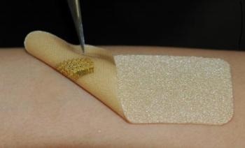 Skin-Inspired Electronics Equipped with Gold Sensor Cables can Aid in Wound Healing Process
