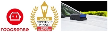 RoboSense Wins Gold 2019 Stevie Award American Business Award for Ground-Breaking Autonomous Driving LiDAR Technology