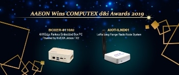 AAEON Honored with Two COMPUTEX d&i Awards for 2019