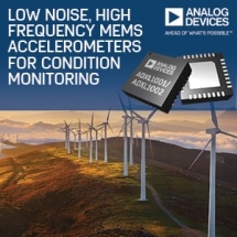 Analog Devices MEMS Accelerometers Deliver Compelling Noise Performance for Condition Monitoring Applications