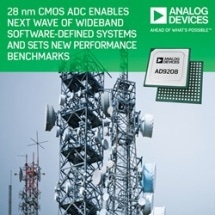 28-Nanometer CMOS A/D Converter Enables Next Wave of Wideband Software Defined Systems and Sets New Performance Benchmarks
