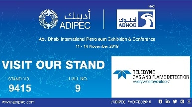 Teledyne Gas and Flame Detection to Attend ADIPEC