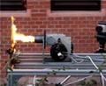 Infrared Measuring Method to Analyze Impacts of Fire on Composite Materials