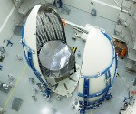 Second Mobile User Objective System Satellite Built by Lockheed Martin Encapsulated Into Payload Fairing