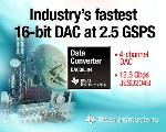 Texas Instruments Unveils High Speed 16-bit DAC