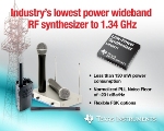 Texas Instruments Launches Low Power Wideband Radio Frequency Synthesizer