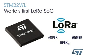 STMicroelectronics STM32 System-on-Chip Accelerates Creation of Smart Devices with LoRa® IoT Connections