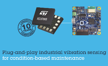 STMicroelectronics Breaks Down Barriers to Broad Adoption of Vibration Monitoring in Industry 4.0 Applications