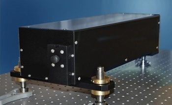 High magnification of small diameter laser beams