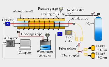 Pressure Sensing with Two-Color Laser Absorption Spectroscopy