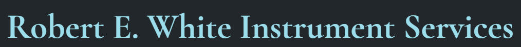 Robert E. White Instrument Services logo.